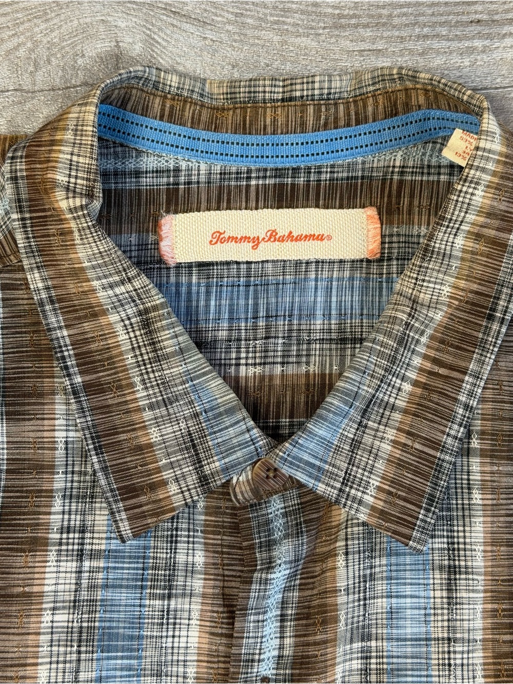 Tommy Bahama Striped Short Sleeve Silk Cotton Blend Camp Shirt Men’s XXL - Picture 3 of 11